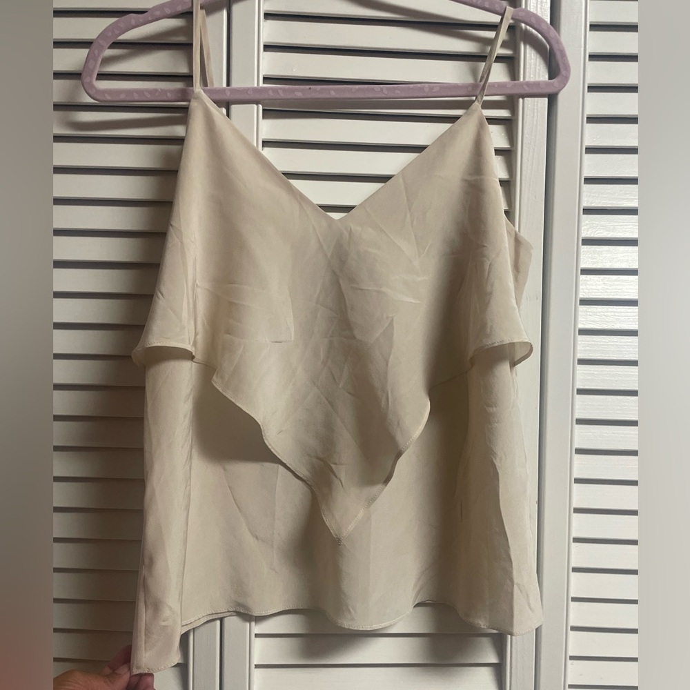 Rory Beca 100% silk Cream Camisole Top